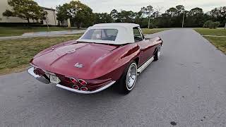 A Gorgeous 1967 Marlboro Maroon Corvette Convertible [upl. by Gordie959]