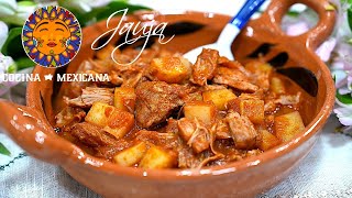 Carne con Papas en Salsa Guisado Caldosito [upl. by Cleve]