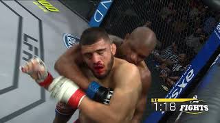 The WILD Action From Ramiz Brahimaj vs quotThe Tacticianquot Justin Patterson  LFA MMA [upl. by Nnael675]