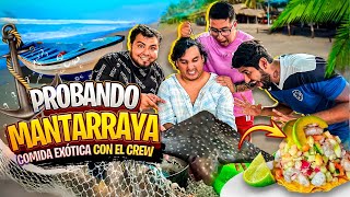 COMIDA EXOTICA CON EL CREW RETOJORJAIS  BOTANA DE MANTARRAYA🎣 [upl. by Brade208]