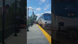 Amtrak at the Fredericksburg VA station  September 30 2024 [upl. by Ariahaj866]