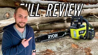 RYOBI 40V HP Chainsaw  Unboxing  Review  RY40580 [upl. by Sregor]