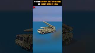 How Irans Ballistic Missiles Strike Israel  israel iran lebanon [upl. by Ariamo]