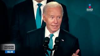 Joe Biden se retira de la carrera presidencial 2024  Noticias MTY 1ra emisión [upl. by Eihs442]