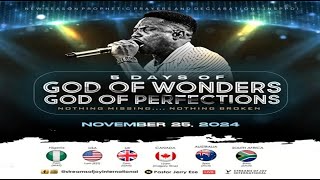 5 DAYS OF GOD OF WONDERS GOD OF PERFECTIONS  NSPPD  25TH NOVEMBER 2024 [upl. by Ahsiya861]