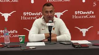 Texas football press conference Steve Sarkisian has pride for Arch Manning after Quinn Ewers injury [upl. by Chil]