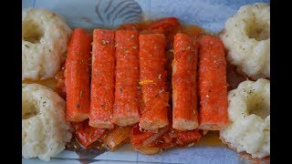 Surimi Sticks Sauce Surimi Štapići Umak  Sašina kuhinja [upl. by Nahta]