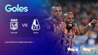 Nacional vs Tolima goles  Liga BetPlay Dimayor 2023 2  Fecha 20 [upl. by Lleral]