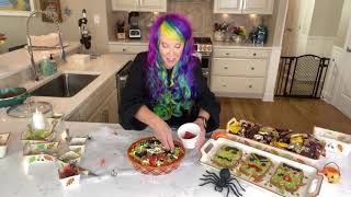 Tara Tesher from temptations Spooky 7 Layer Dip Recipe [upl. by Ramey941]