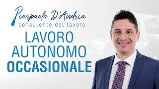 Il lavoro autonomo occasionale con ritenuta dacconto [upl. by Alayne943]