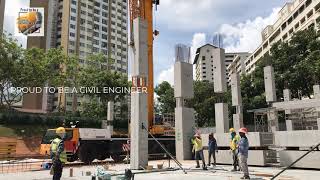 Installation of Precast Columns [upl. by Sheelah]