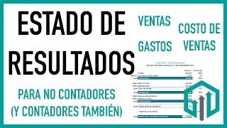 Estado de resultados paso a paso en excel para principiantes ✅ [upl. by Nevla716]