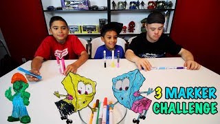 3 MARKER CHALLENGE with DAMIAN and DEION [upl. by Tyler631]