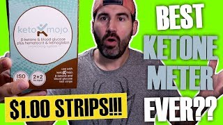 Keto Mojo  Best Blood Ketone Meter 1 STRIPS  Unboxing amp Review [upl. by Gittle762]