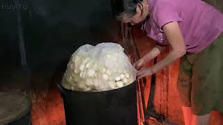 The process of ripening bamboo shoots to bring to the market for sale [upl. by Damon]