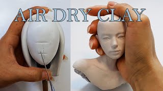 ✦HOW TO SCULPT A FACE✦AIR DRY CLAY CUTIE💔 quotSEIJIquot ♥‿♥ [upl. by Elidad]