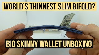 Big Skinny Wallet Unboxing  Is this the thinnest slim bifold wallet in the world [upl. by Bartlett890]