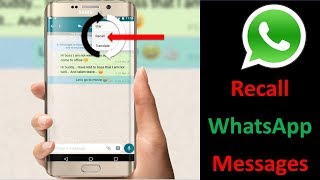 How to Recall or delete sent message on WhatsApp [upl. by Hugh859]