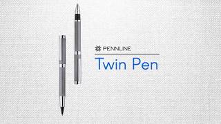 How to use a Pennline Twin Pen  One Pen Two Function Rollerball Pen as well as a Fountain Pen [upl. by Nesiaj]