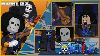 Roblox One Piece  Brook Roblox Cosplay Showcase [upl. by Nnayar]