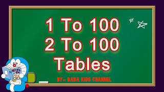 Multiplication Table from 1 to 100  2 to 100 Table  Table 2 to 100 in English  1 se 100 Tak Table [upl. by Barbaresi]