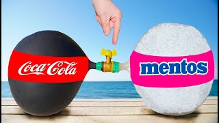 Experiment the Balloon of Coca Cola VS the Balloon of Mentos [upl. by Meurer]