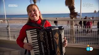 MARÍA JESÚS Y SU ACORDEON  SOCIALITE TELECINCO  Entrevista desde Benidorm Hotel Cimbel 04022023 [upl. by Rohclem]