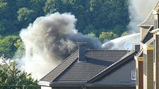 Großbrand am alten Schlachthof in Hagen  Feuerwehr bis zum frühen Morgen im Einsatz [upl. by Ahseele]