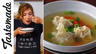 HangoverFlu Wonton Soup  The TastemakersJulie Nolke [upl. by Nedlog]