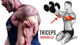 Tricep isolation Exercises with Dumbbells  Effective exercises [upl. by Ablasor]