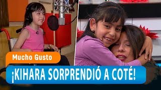 La pequeña Kihara cumplió su sueño y sorprendió a Coté  Mucho Gusto [upl. by Ebarta997]