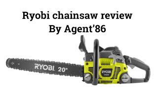 Ryobi two stroke chainsaw review [upl. by Rebmit]