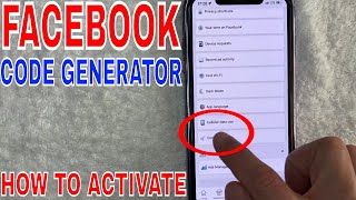 ✅ How To Activate Facebook Code Generator 🔴 [upl. by Dronski347]