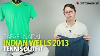 Rafael Nadal Indian Wells Tennis Outfit 2013 [upl. by Moth626]