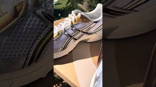 Asics Gel1130 White black silver gold Review asics [upl. by Iuqcaj338]