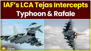 IAF’s LCA Tejas Intercepts Typhoon amp Rafale  Jagran English News Updates [upl. by Notnroht173]