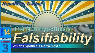 FALSIFIABILITY  Which Hypothesis Do We Test 143 [upl. by Einnij306]