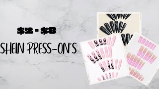 SHEIN Presson Nails for 28 shein nails pressonnails [upl. by Ayatnohs]