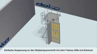 Rahmenschalung Framax Xlife  Stützenschalung DE [upl. by Ecinerev]