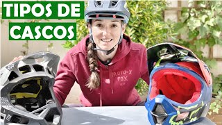 🤩Tipos de cascos de MTB bicicleta de montaña trail all mountain enduro descenso ¿Cuál elegir [upl. by Oir]