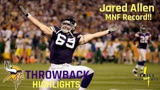 Jared Allen Dominates Aaron Rodgers 5 Sacks  Throwback Highlights 10052010 [upl. by Standush]