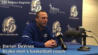 Drake coach Darian DeVries Our guys are hungry to get better [upl. by Ecneret]