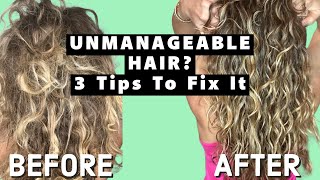 Frizzy Dry Hair 3 Tips To Bring Life Back To Your Locks [upl. by Delfeena]