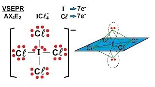 Chemistry  Molecular Structure 115 of 45 Basic Shapes  Predict the Shape of ICl4 [upl. by Dulla999]