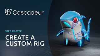 Create a Custom Rig for a Cartoon Character in Cascadeur [upl. by Alda543]