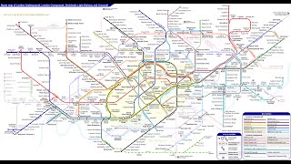 Unofficial London Underground Overground DLR and Elizabeth line Crossrail map [upl. by Elehcim]