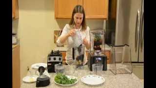 Vitamix vs Blendtec Comparison 5200 vs ICB3  Round 1 100 Raw Vegan Green Smoothie [upl. by Eselahs]