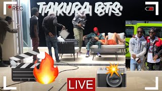 BEHIND THE SCENES OF NO STOPPING TAKURA🎬 WHAT CELEBRITIES DON’T SHOW YOU IN MUSIC VIDEOS Drama [upl. by Bagger]