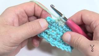 BEGINNER Crochet Split Single Crochet Stitch splsc [upl. by Ygiaf]