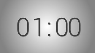 60 Seconds countdown Timer 1 minute  Beep at the end  Simple Timer sixty sec one min [upl. by Gerkman]